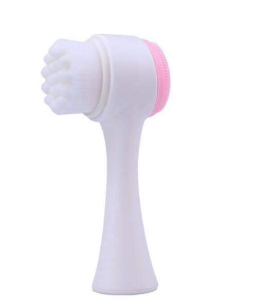3D Double Sides Multifunctional Silicone Face Cleanser with Brush