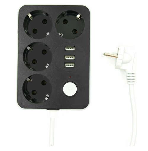 Safety Usb Input Extension 4 Socket High Quality