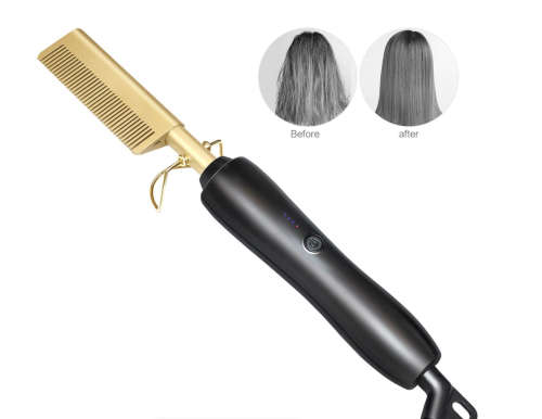 Gold Ceramic Professional Press Comb