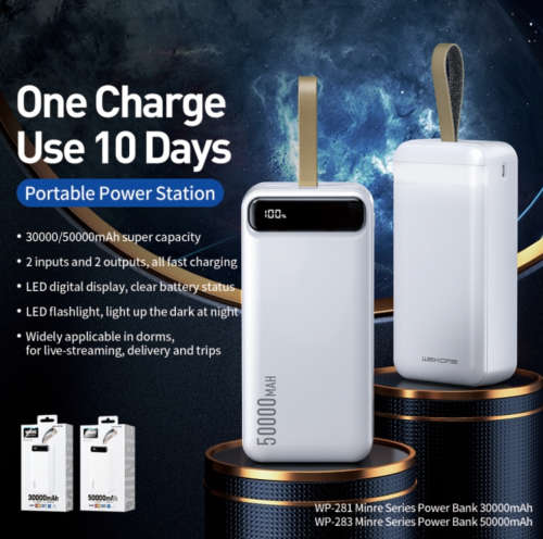 Minre 50000mAh LED Display Power Bank Sealed Brand New High Quality