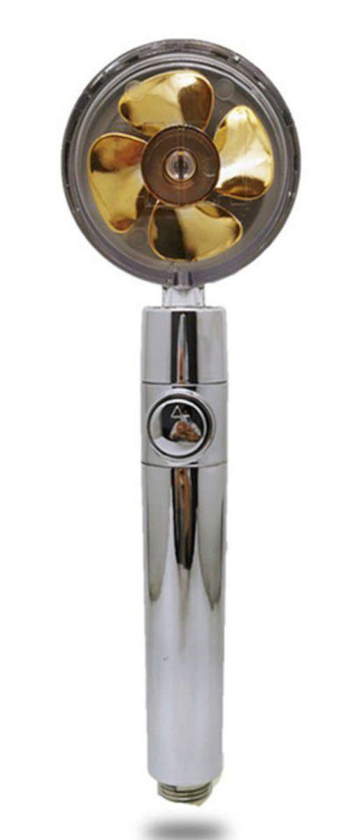 Turbo Fan Shower Mixer - Water Saving Shower Rose Head