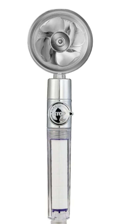 Turbo Fan Shower Mixer - Water Saving Shower Rose Head