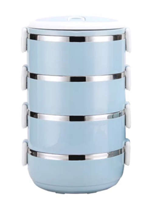4 Layer Portable Stainless Steel Thermal Insulated Lunch Box