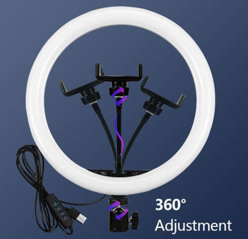12 Inch LED Ring Fill Light With Universal Mobile Holder - 30cm