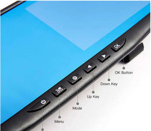 Rearview Mirror Dual Channel DVR Camera Recorder Dash Cam