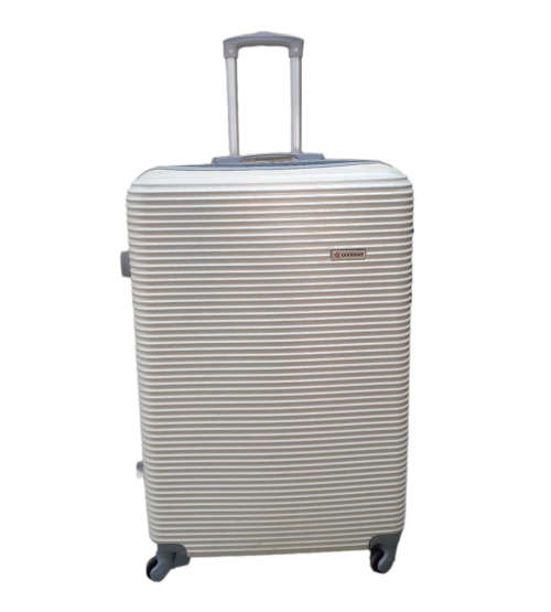High Quality Big Size 31` Hard Outer Shell Travel Bag - 3 Piece Luggage Set - Creamy White