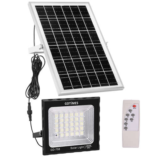 300W LED Solar Flood Light with Remote & IP67 Waterproof