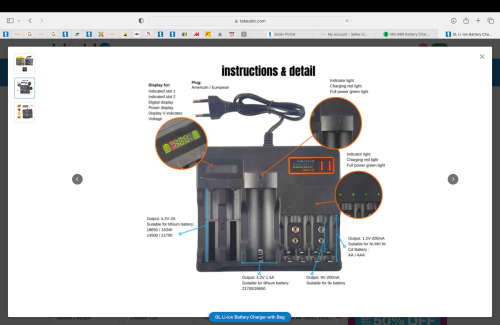 MULTI-BATTERY CHARGER MS-889 NEW