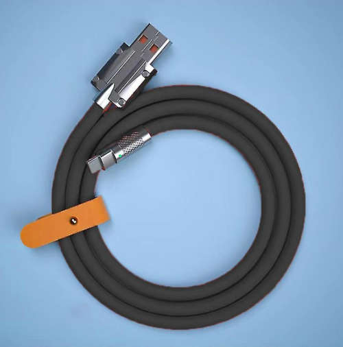 Premium Quality Heavy Duty: 120w 6a Super Fast Charge USB to Micro-USB Liquid Silicone Cable