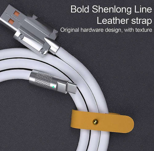 Premium Quality Heavy Duty: 120w 6a Super Fast Charge USB to Micro-USB Liquid Silicone Cable