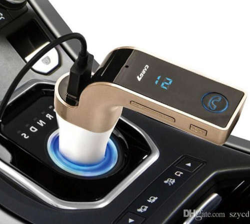 G7 Bluetooth Car Charger G7 with MP3 - Gold & Black