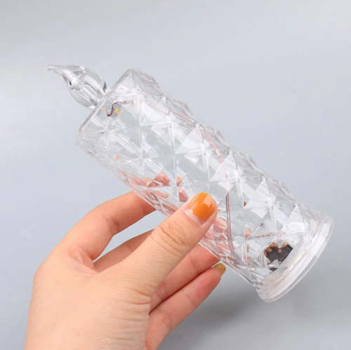 LED Crystal Candle Lamp Set of 3 Battery Operated