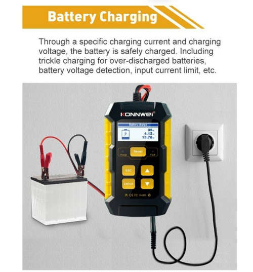 KONNWEI KW510 Car Battery, Charger, Repair Test Equipment 3in1