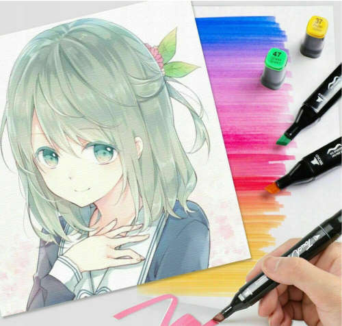 60 Pieces Of Double Head Alcohol Oil Colour Art Marker Set