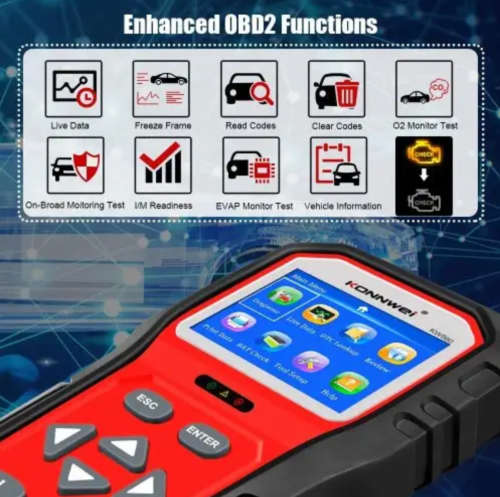 Car Diagnostic New Advanced KW860 OBD2 Scanner Tool Car Engine Code Reader
