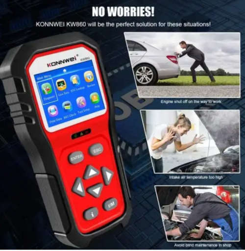 Car Diagnostic New Advanced KW860 OBD2 Scanner Tool Car Engine Code Reader