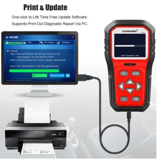 Car Diagnostic New Advanced KW860 OBD2 Scanner Tool Car Engine Code Reader
