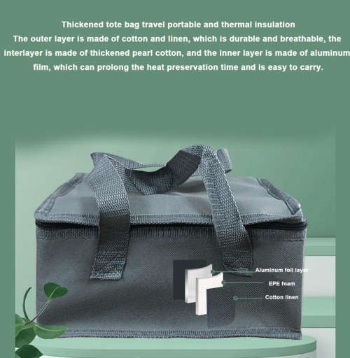 75W Electric Heating Lunch Box With Travel Bag and High Quality Stainless Steel Spoon & Fork