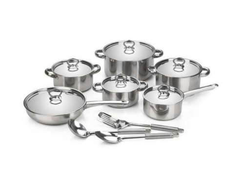 High Quality Stainless Steel Cookware Set - 15 Piece Demo/Display Units