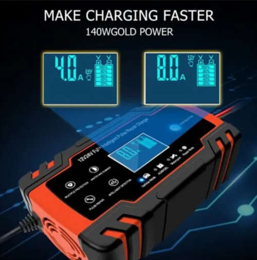 12v8a / 24v4a Pulse Repair Battery Charger
