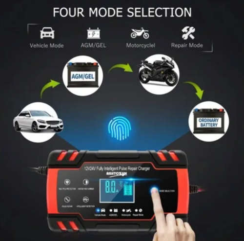 12v8a / 24v4a Pulse Repair Battery Charger