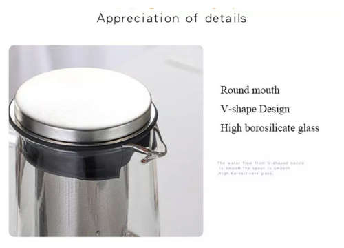 1400ml Iced Coffee Maker Glass