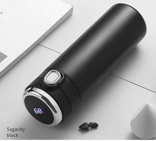 Digital Temperature Telling Vaccum Cup - IF-14 - Black