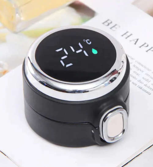 Digital Temperature Telling Vaccum Cup - IF-14 - Black