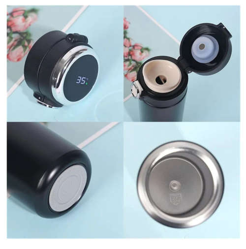 Digital Temperature Telling Vaccum Cup - IF-14 - Black