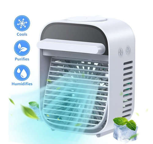 Portable USB Air Conditioner Mini Air Cooler, Humidifier/Mister Fan