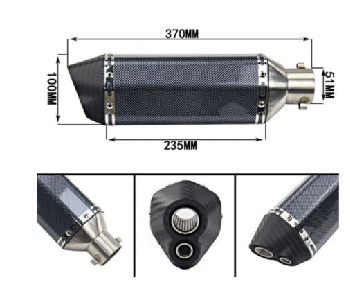 Universal Motorcycle Exhaust Cylinder 570mm