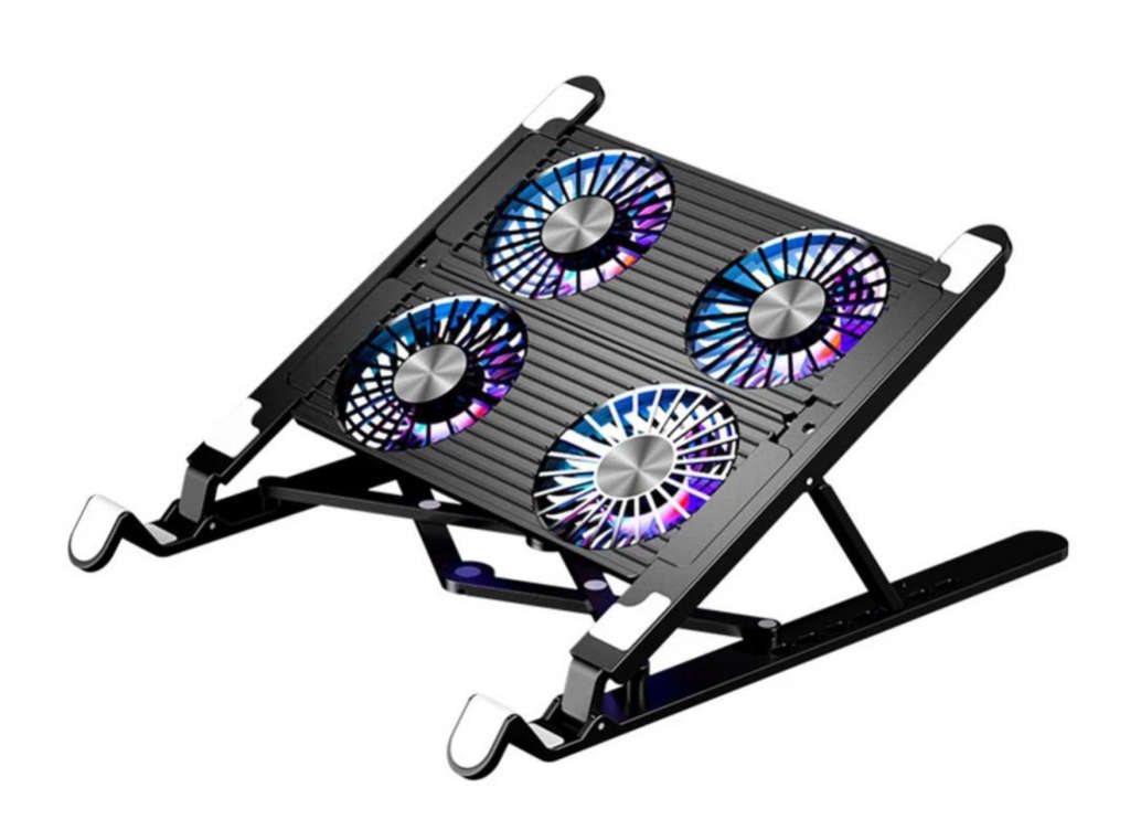 Universal Portable Laptop Stand Mute Led Cooling Fan