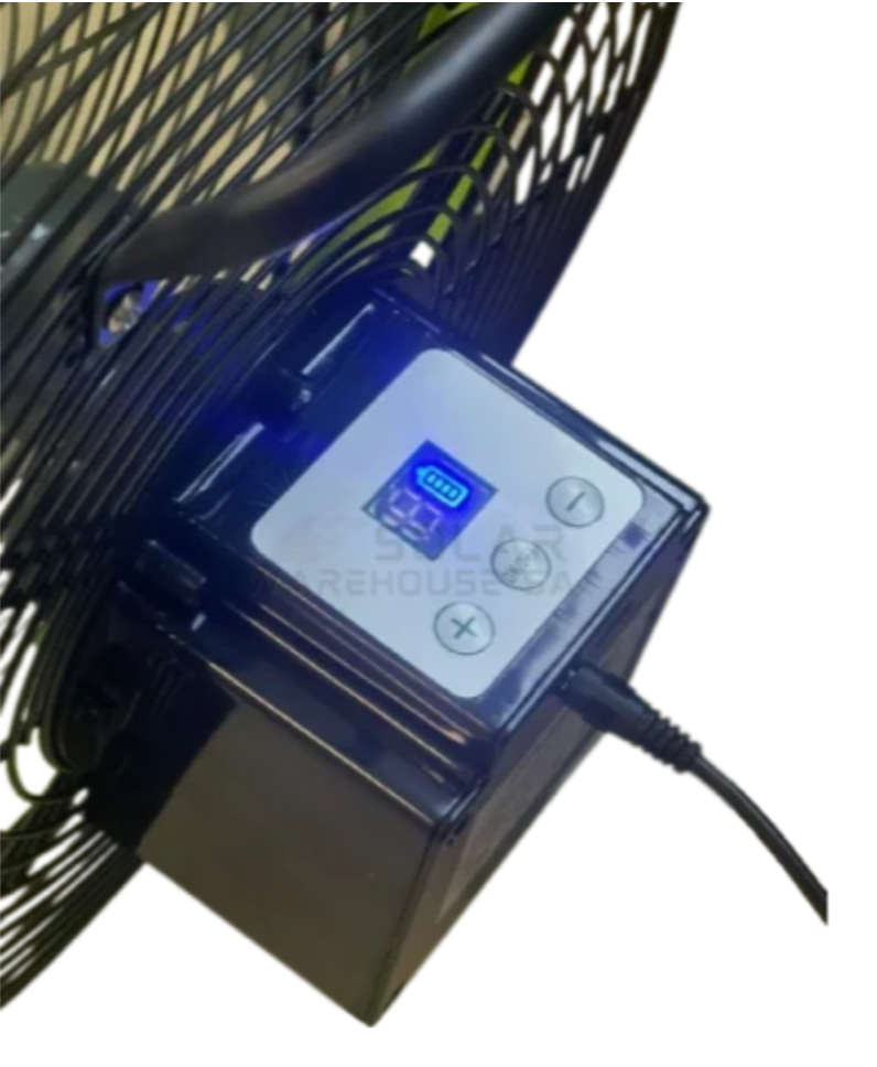 Fussion 14` Inch Rechargeable Solar Floor Fan With Free Solar Panel High Quality Brand New