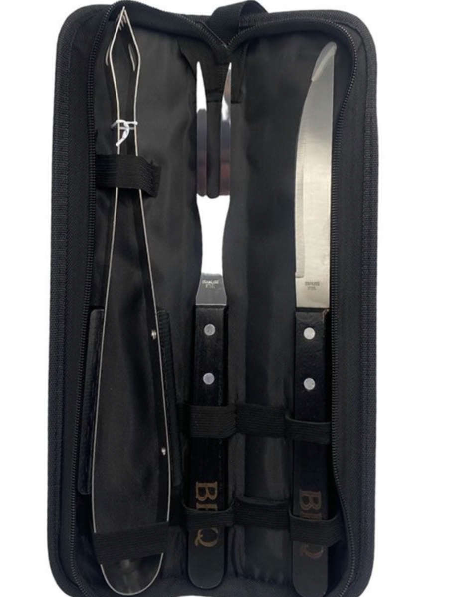 3 Piece Stainless Steel Braai Utensil Set TI-83