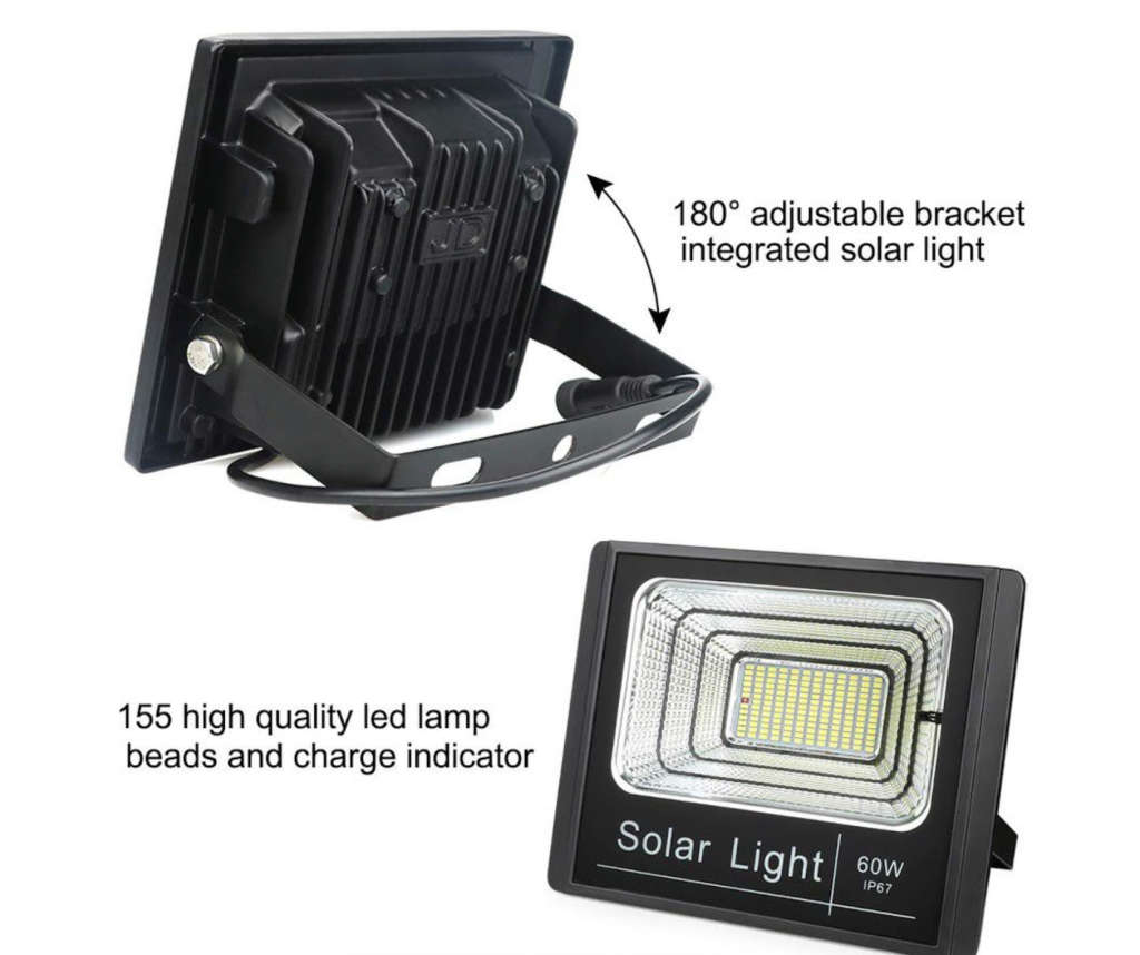 Tempest 60W Solar LED Flood Light with Remote control