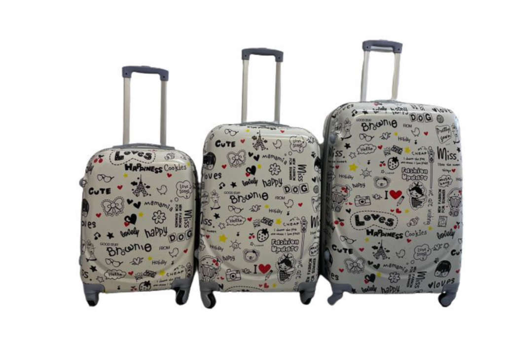 Luxury Travel Luggage - 3 Piece Beautiful Design High Quality Premium Set