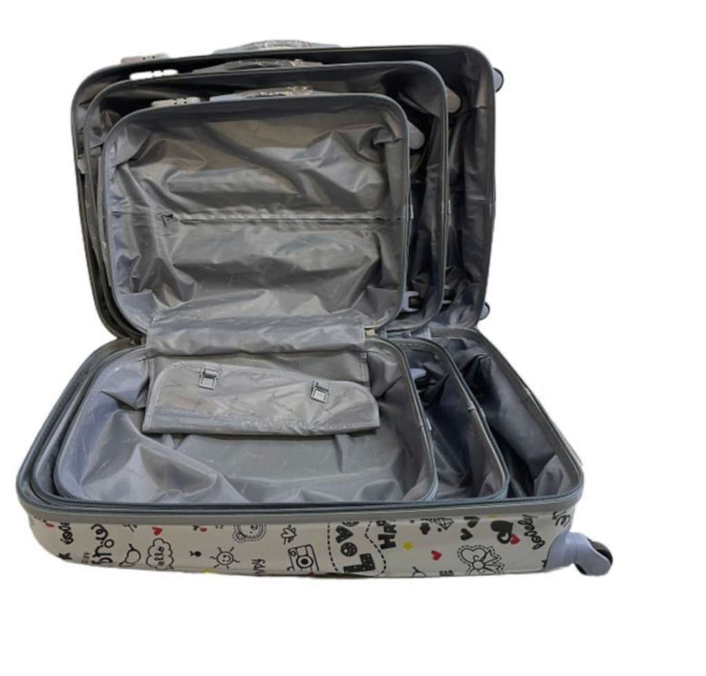 Luxury Travel Luggage - 3 Piece Beautiful Design High Quality Premium Set