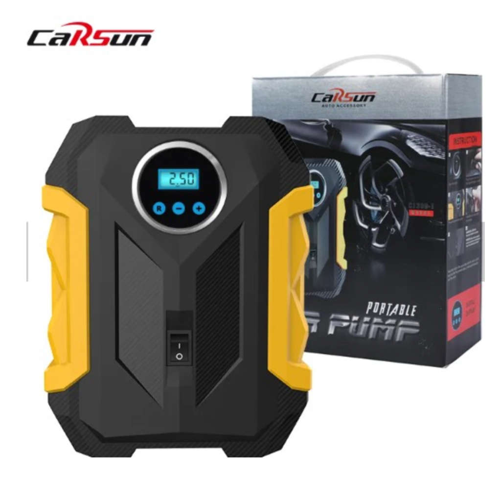 Carsun Multifunctional Digital Car Tyre Pump With One Touch Function