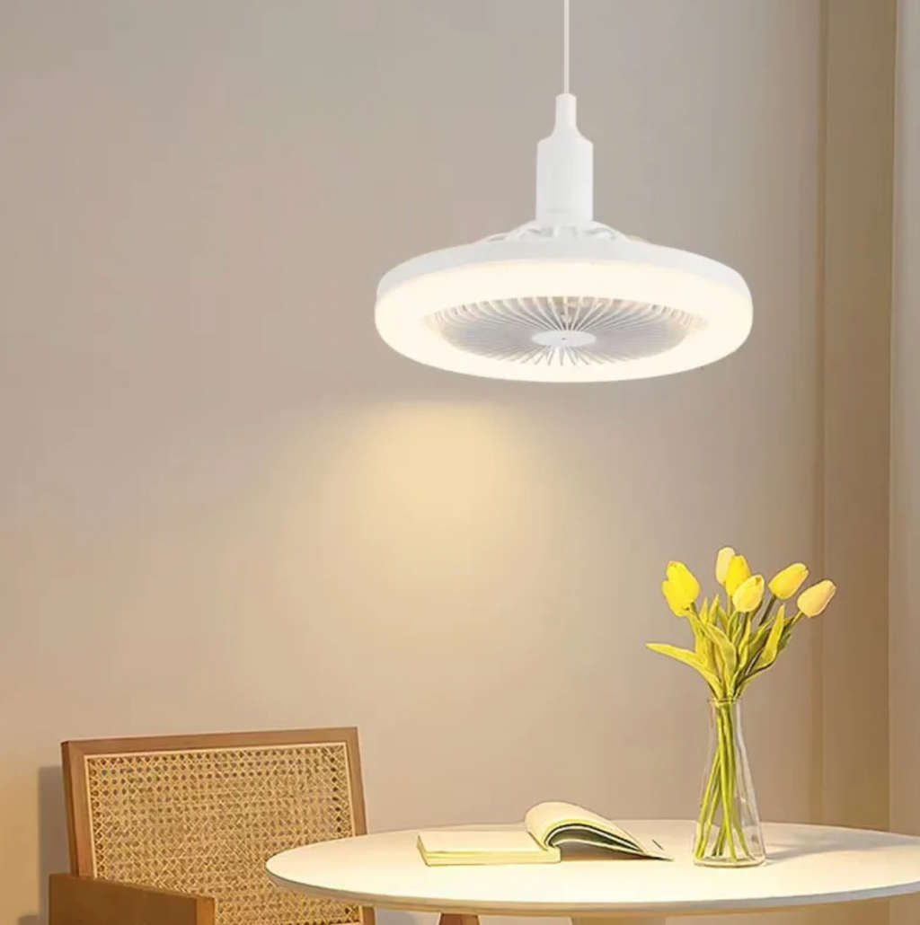 360 Rotation LED Ceiling Light With Fan 6500K