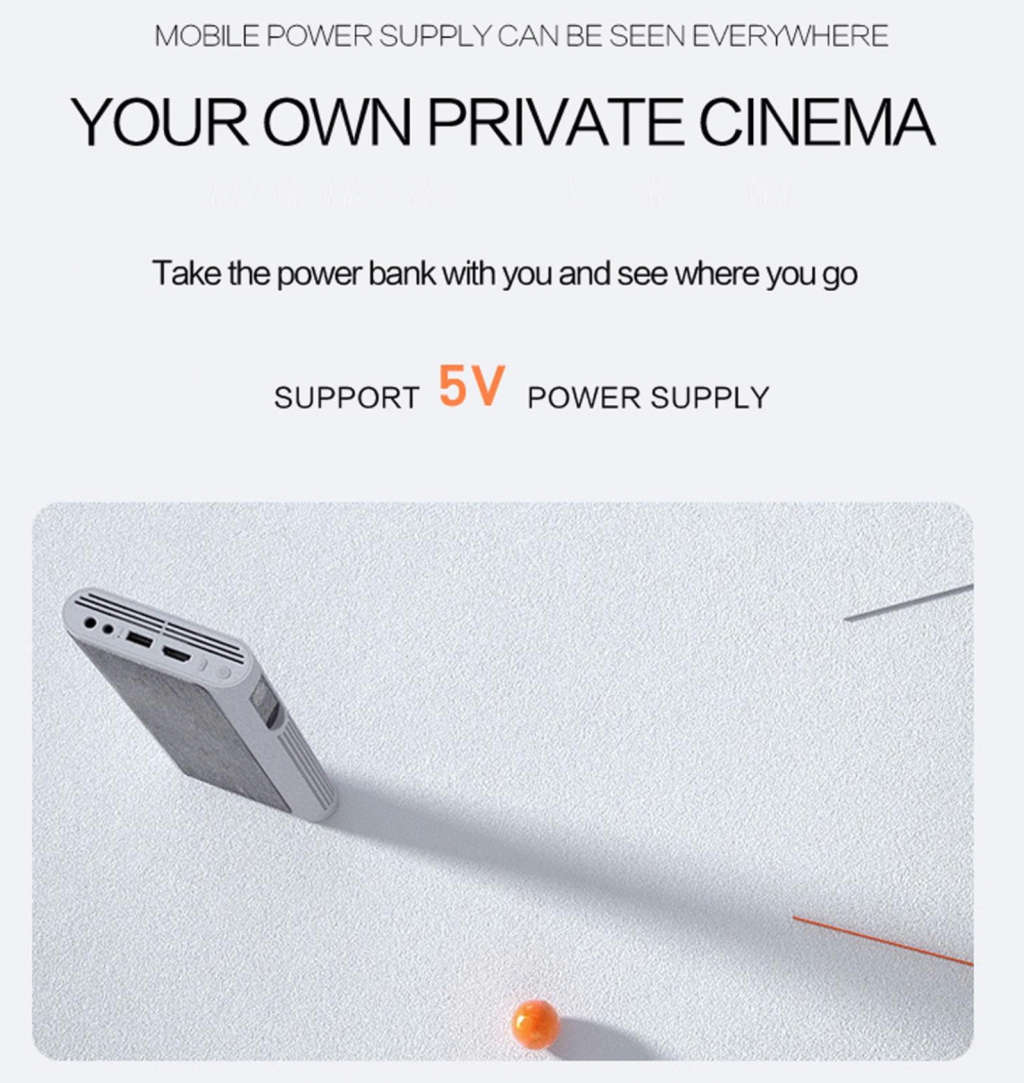 1080P Full HD Portable Mini LED Multimedia Projector RN-14