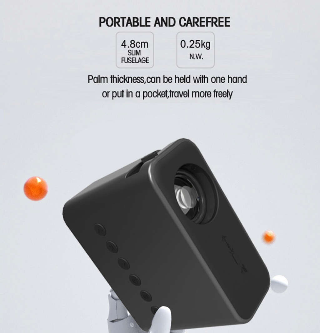 1080P Full HD Portable Mini LED Multimedia Projector RN-14