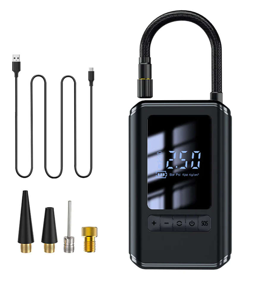 Car Handheld Wireless Air Pump Tire Inflator Tool For Cars, Bikes, Pools and More