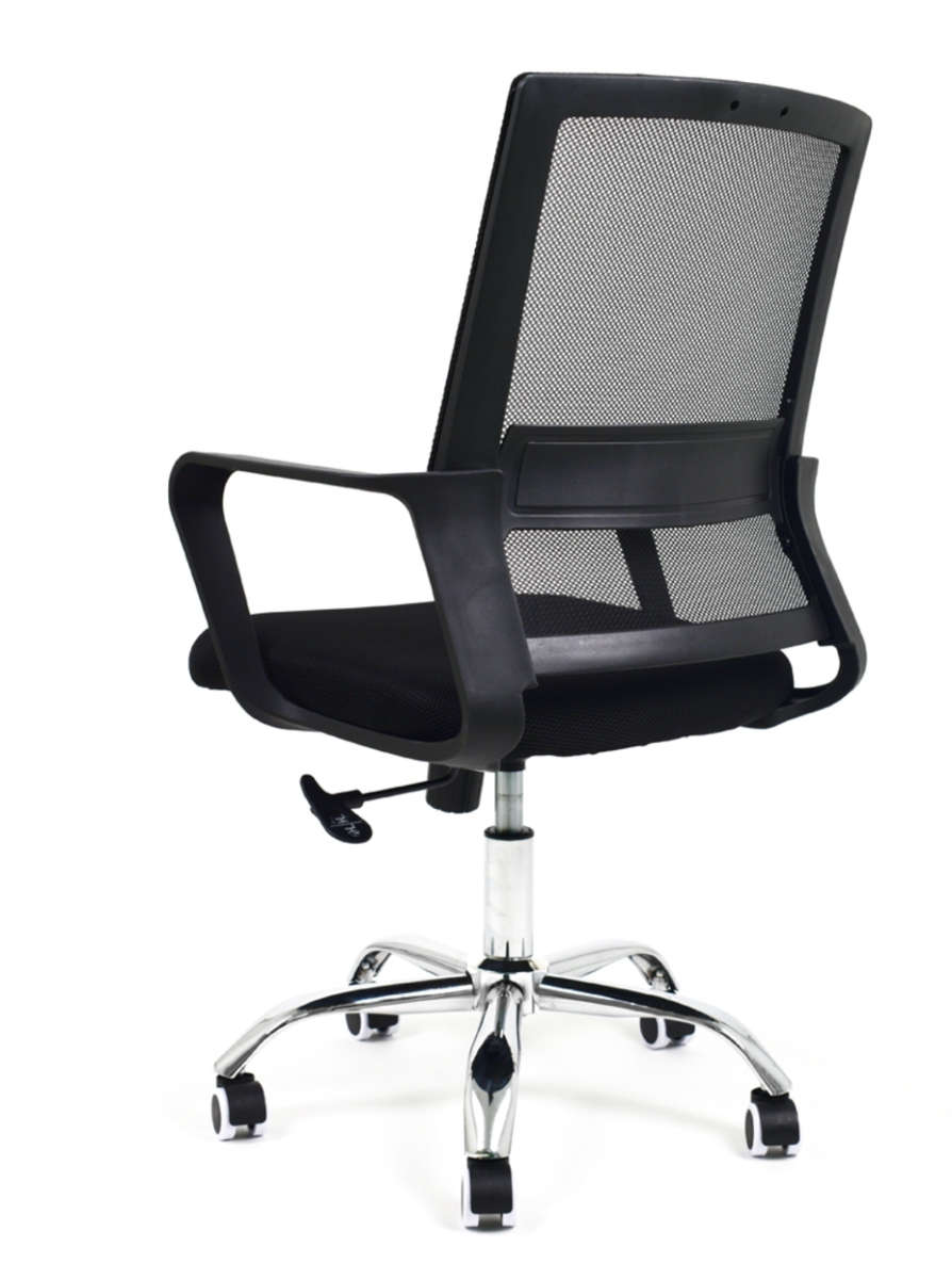 Smart Ergonomic Office Chair with Armrest, Height Adjustable & Swivel/Tilt Mechanism and Metal Base