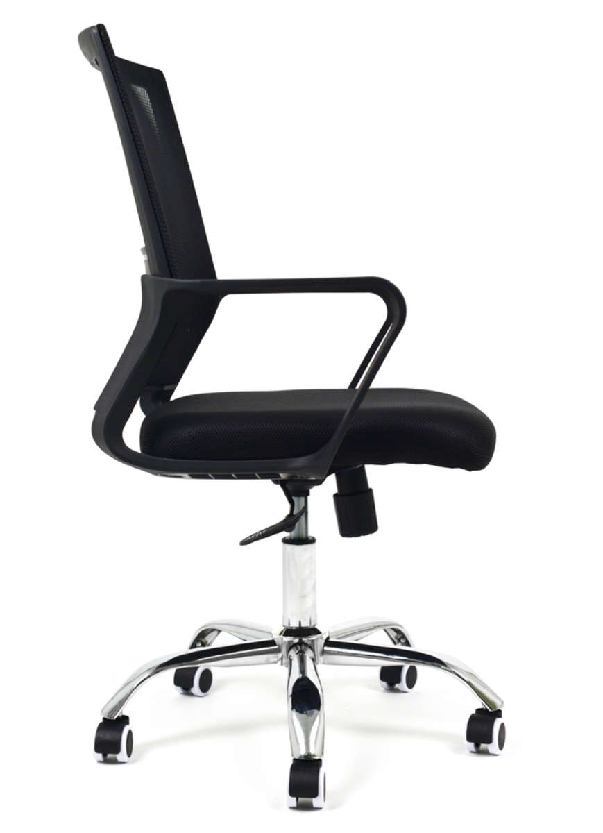 Smart Ergonomic Office Chair with Armrest, Height Adjustable & Swivel/Tilt Mechanism and Metal Base