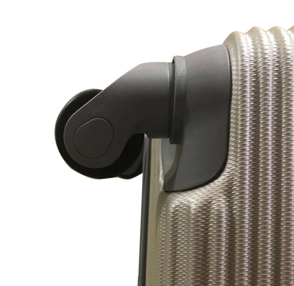 Latest Fashion Fancy Design High Quality Hard Outer Shell 3 in 1 Travel Luggage Set - GOLD