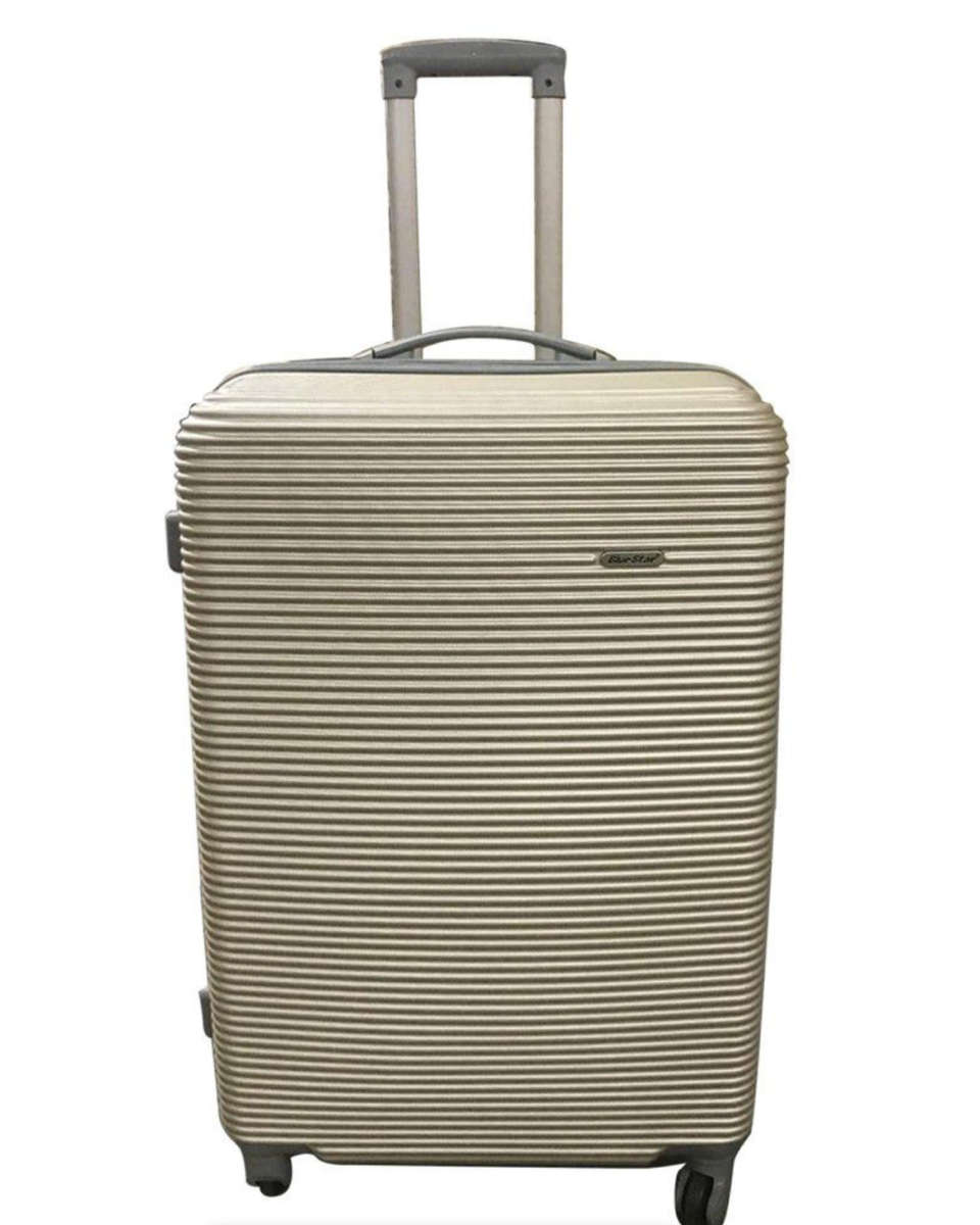 Latest Fashion Fancy Design High Quality Hard Outer Shell 3 in 1 Travel Luggage Set - GOLD