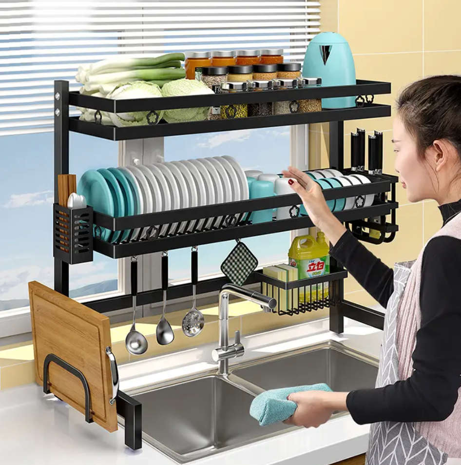 Black Premium Quality Kitchen Dish Rack