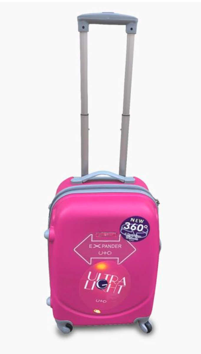 3 Piece Lightweight Luggage Set - Light Pink