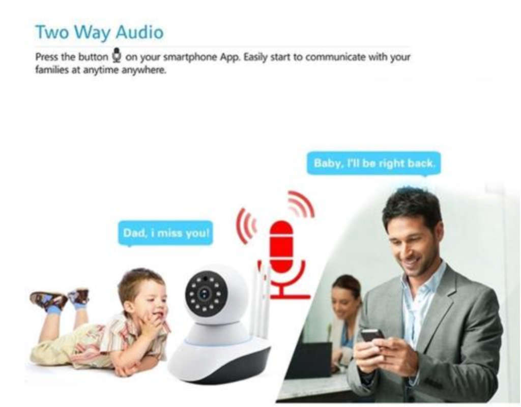 HD Wireless Network IP Indoor Camera with Mobile View