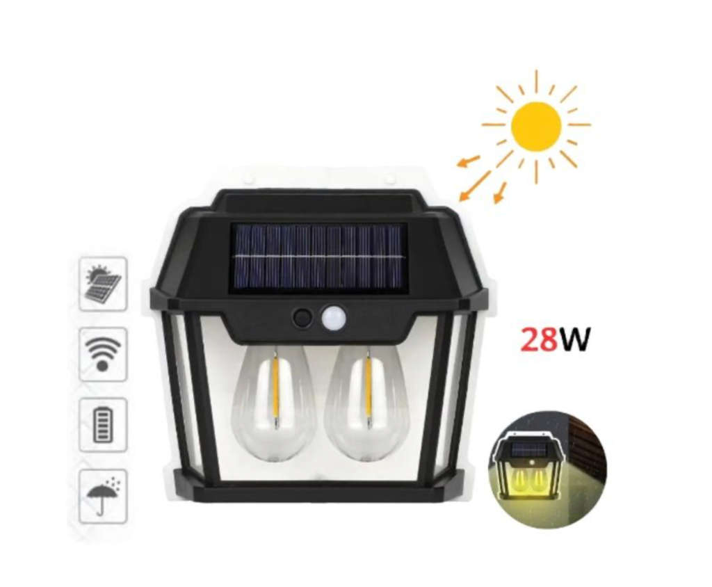 Waterproof Outdoor Solar Interaction Wall Lamp 28W